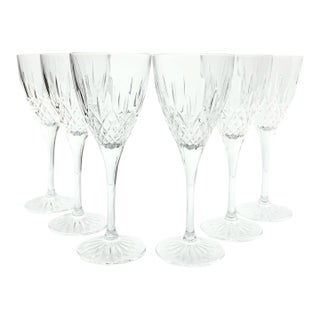 Royal Rock Crystal “Puccini” Set of 6 Crystal Water Glasses For Sale