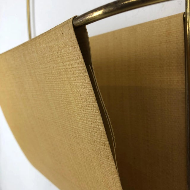 Vintage Brass Wall Hanging Magazine Holder, Austria, 1950s For Sale - Image 13 of 18