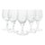 1940s Tiffin-Franciscan “Dewey” Set of 5 Crystal Water or Wine Glasses For Sale