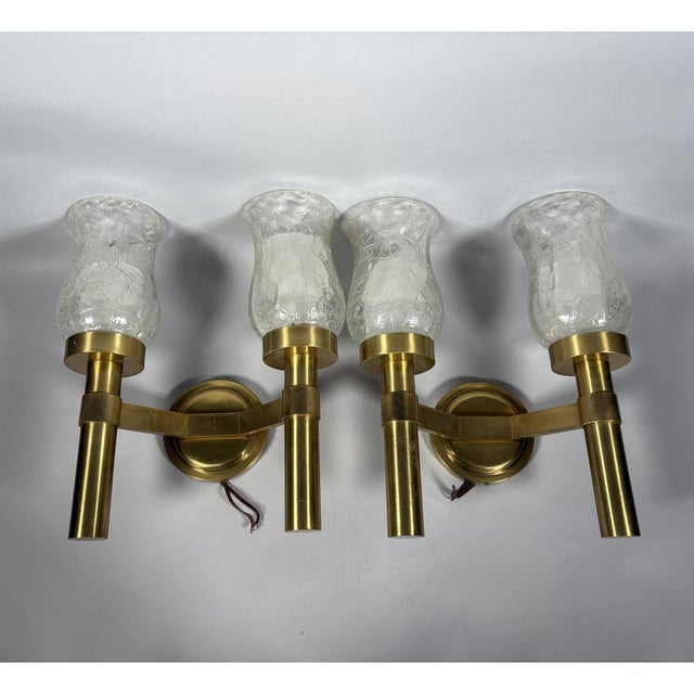 Modern Wall Sconces by Jean Perzel, 1960, Set of 2 For Sale - Image 6 of 7