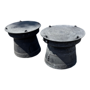 Mid 20th Century Asian Rain Drum Tables - Set of 2