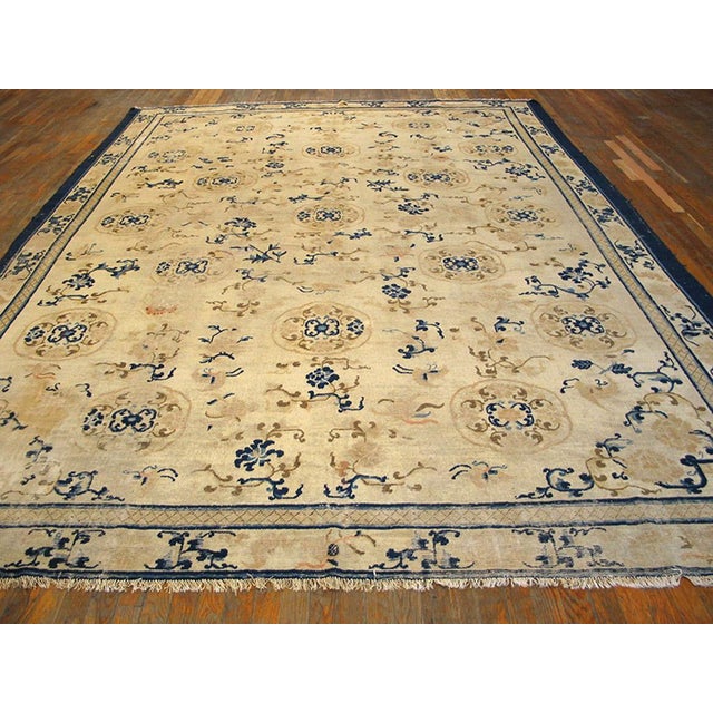 Mid 19th Century Chinese Ningxia Carpet ( 9' x 13' - 275 x 395 cm )