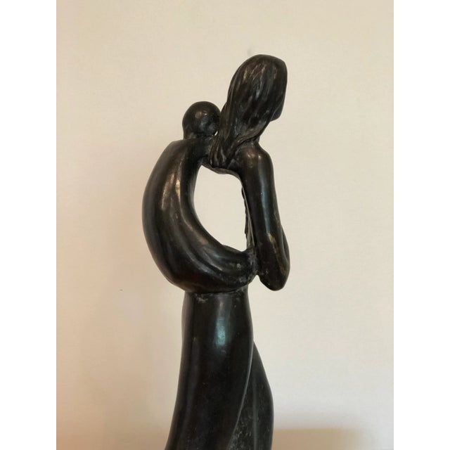 Early 20th Century Sculpture of Woman and Child For Sale - Image 4 of 12