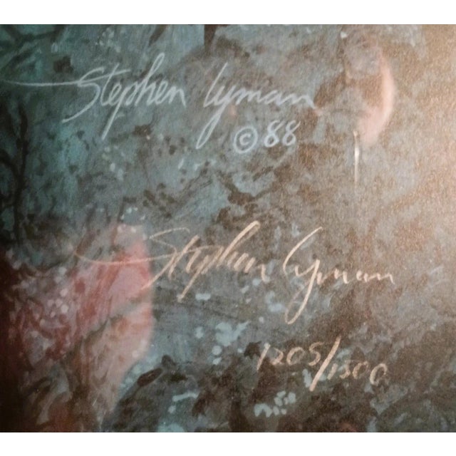 1990s Stephen Lyman Return of the Falcon Limited Edition Print Framed Signed 1205/1500 For Sale - Image 9 of 12