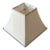 Stiffel 1960s Silk Tapered Sloped Square Transitional Traditional Lamp Shade For Sale