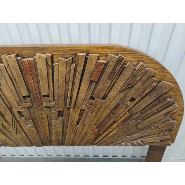 1970s 1970s Lane's Pueblo Collection: "Brutalist" Queen Headboard For Sale - Image 5 of 8
