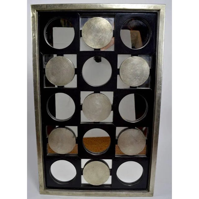 Mod Op Art Plywood, Glass and Fiberglass Mirror For Sale - Image 4 of 10