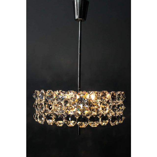 Chromed Chandelier from Bakalowits, Vienna, 1950s For Sale - Image 18 of 18