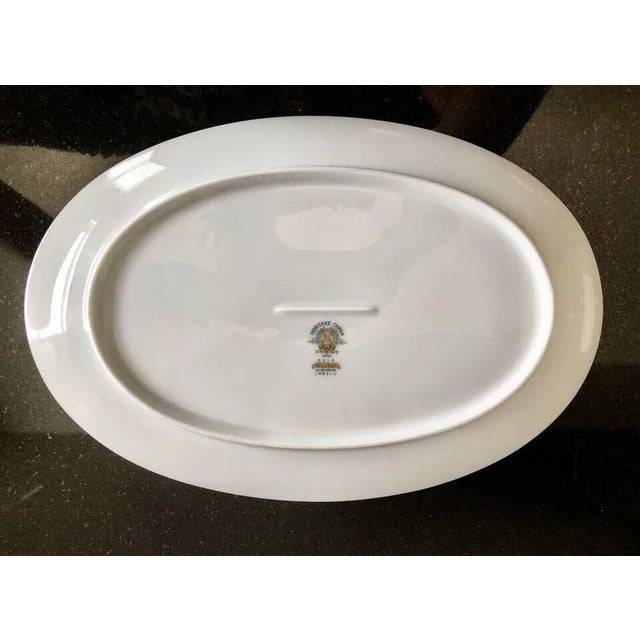 NEW NORITAKE SERVING DISH - WELLESLEY - MODERN FLORAL - PLATINUM TRIM 6214 This NEW, never used, Noritake Wellesley...