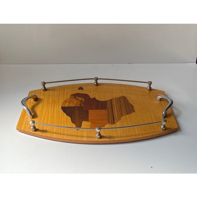 1970s Vintage Australian Intarsia Serving Tray by Australian Mulga, 1970s For Sale - Image 5 of 9