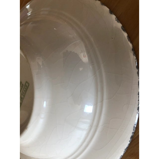 1990s Vintage Large Italian Lemon Motif Ceramic Bowls- 2 For Sale - Image 5 of 6