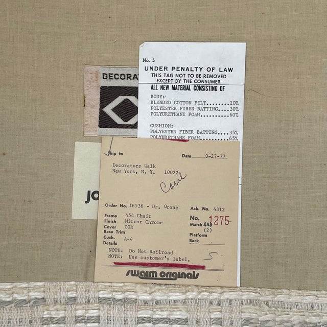 John Mascheroni Lounge Chairs by Swaim Originals (Pair) For Sale - Image 11 of 12