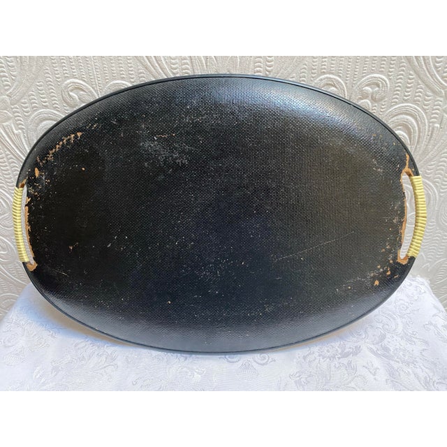 1950s 1950s Mid Century Modern Tray Wood Fiberboard Pottery Vases Design For Sale - Image 5 of 5