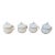 Mottahedeh Museum Reproductions “Musée Des Arts” Pot De Crème Cups + Lids, Set of Four For Sale