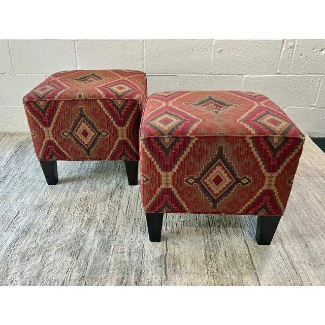 Kilim Ottomans - Matching Pair For Sale In New York - Image 6 of 8