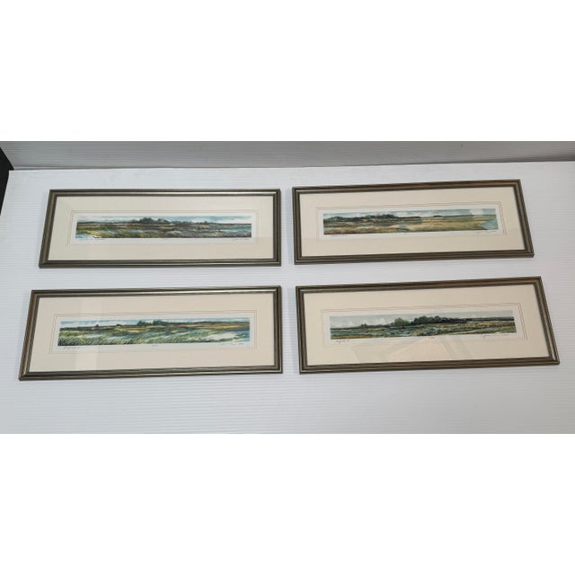 Design Plus Gallery presents a Set of Four Limited Edition Watercolor Prints of Marsh Land by Charles Leonard. The views...
