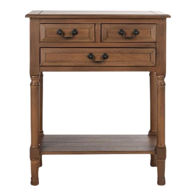 Primrose 3 Drawer Console Table - Brown For Sale