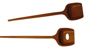 Teakwood Salad Utensils Made in Sweden - a Pair