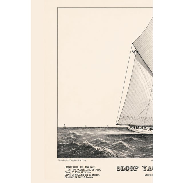 A striking celebration of America's Gilded Age sailing tradition, this vintage yacht print reproduction features the...