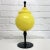 Vintage Venetian Cased Glass Empoli, Yellow With Black Stem Apothecary For Sale - Image 10 of 12