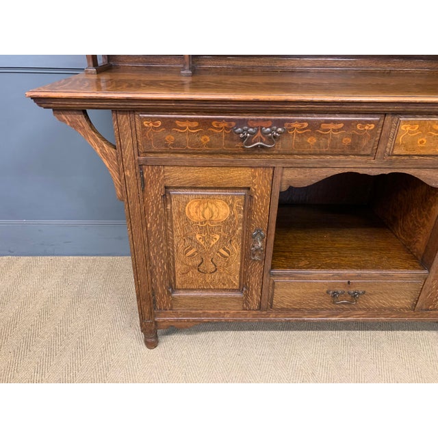Arts and Crafts Oak Cupboard from Shapland and Petter, 1895 For Sale - Image 16 of 18