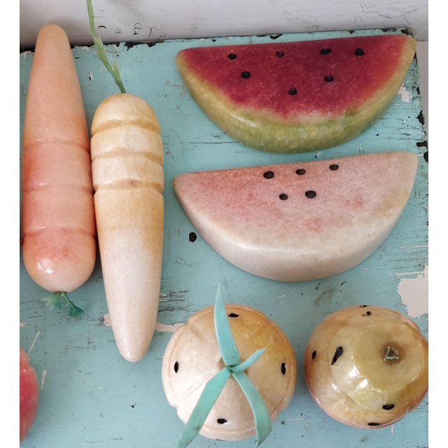 Italian Polished Alabaster Marble Fruit and Vegetables Chairish