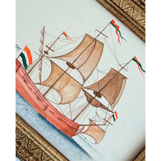 A charming sailboat painting, hand-painted by master artists using acrylic paints and natural pigments. The artwork...