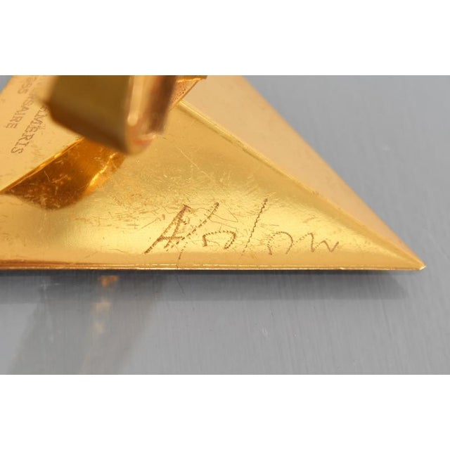 Gilded Bronze Disco Del Sole Multiple by Arnaldo Pomodoro, Italy, 1985 For Sale - Image 11 of 17