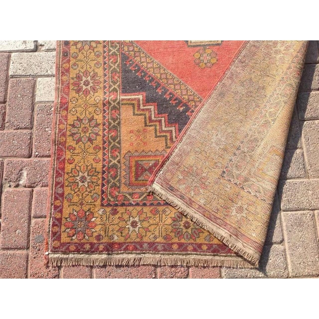 1960s 1960s Vintage Turkish Rug - 44"x80" For Sale - Image 5 of 6