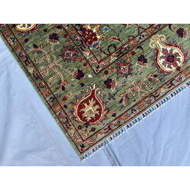 Textile Hand-Knotted Afghan Ziegler Chobi Bidjar Style Wool Area Rug - 8'0" X 9'11" For Sale - Image 7 of 13