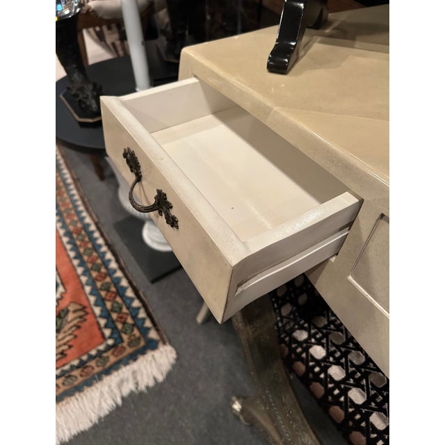 French Directoire Style Lacquered Parchment Writing Desk For Sale - Image 11 of 13