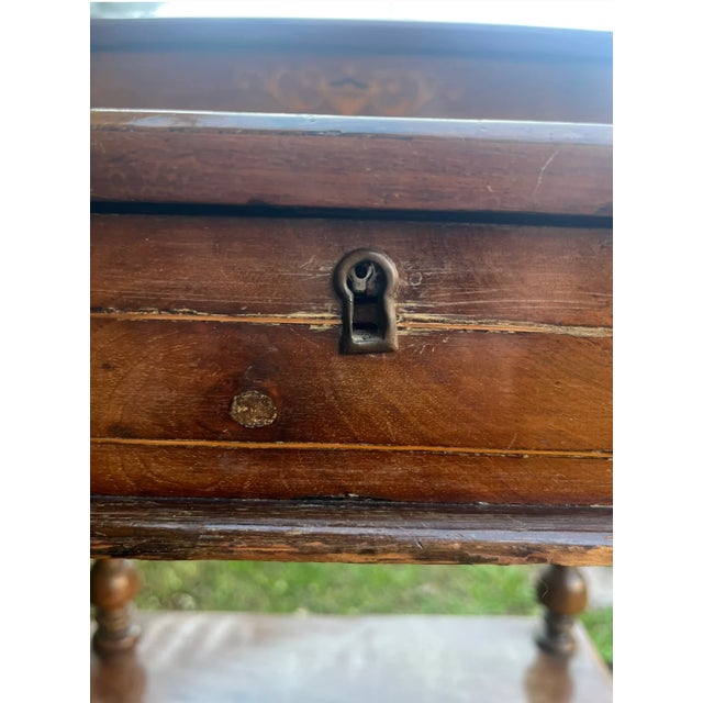 Late 19th Century Late 19th Century Italian Marquetry Davenport Desk For Sale - Image 5 of 8