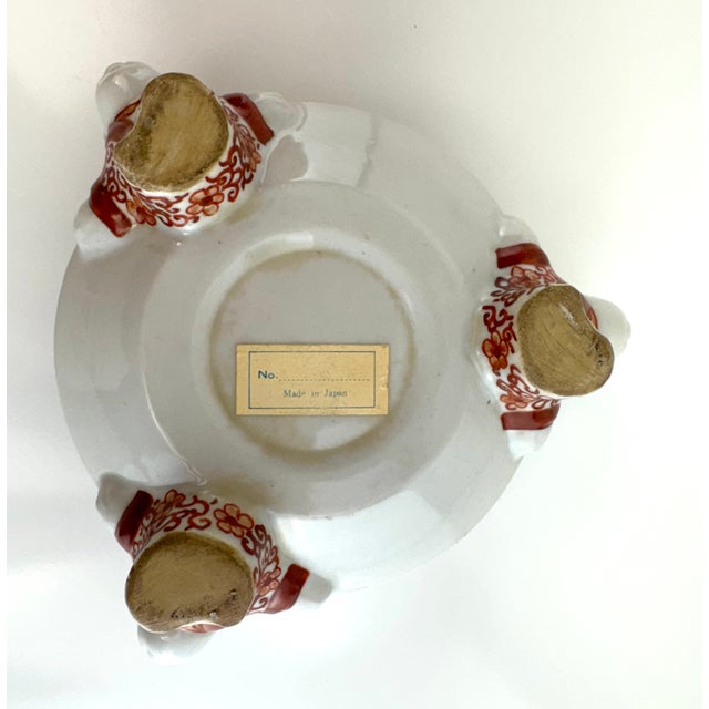 Vintage Mid 20th Century Japanese Imari-Style Porcelain Lidded Incense Burner With Foo Dog Finial For Sale - Image 12 of 12