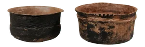 Antique Early 20th Century Guatemalan Clay Cooking Pots - Set of 2