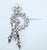 Silver Large Eisenberg Rhinestone Dangle Brooch, 1950's For Sale - Image 8 of 12