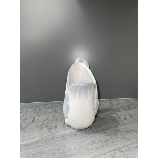 Lladro Vintage Nao by Lladro Daisa Porcelain Swan Vase For Sale - Image 4 of 5