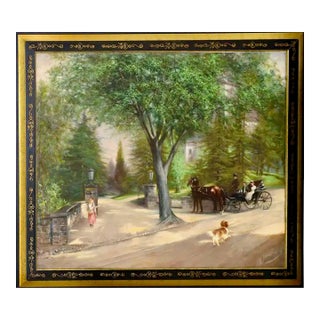 “At the Gates of Pinehurst” Circa 1885, by J. E. Mansfield For Sale