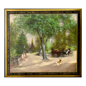 “At the Gates of Pinehurst” Circa 1885, by J. E. Mansfield