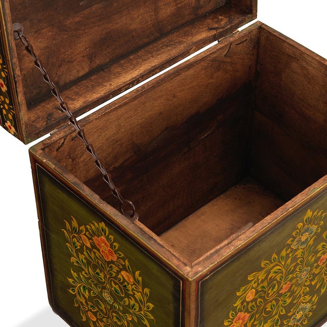 Oriental Indian Blanket Box, 1940s For Sale - Image 3 of 8
