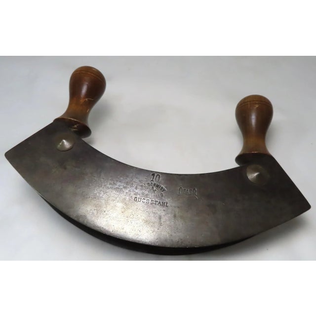 Antique Double Blade Professional Chefs Kitchen Food Chopper Circa Late 19th Century For Sale - Image 4 of 13