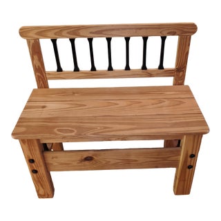 Solid Pine Hallway Bench For Sale