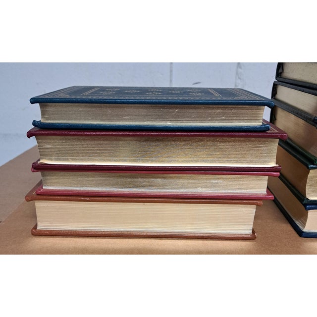Late 20th Century Franklin Library Signed First Edition Leather Books Set of Nine For Sale - Image 5 of 16