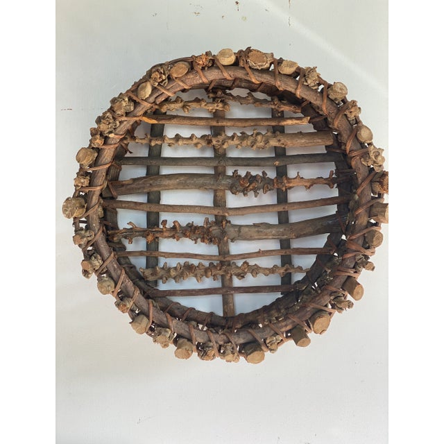 Large Twig Basket for counter or console table use - but also looks superb for gorgeous texture on a simple or modern...