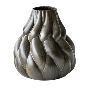 Large Brown Eda Vase by Lisa Hilland for Mylhta