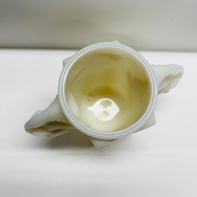 1920 Milk Glass Horse Vase For Sale In New York - Image 6 of 8