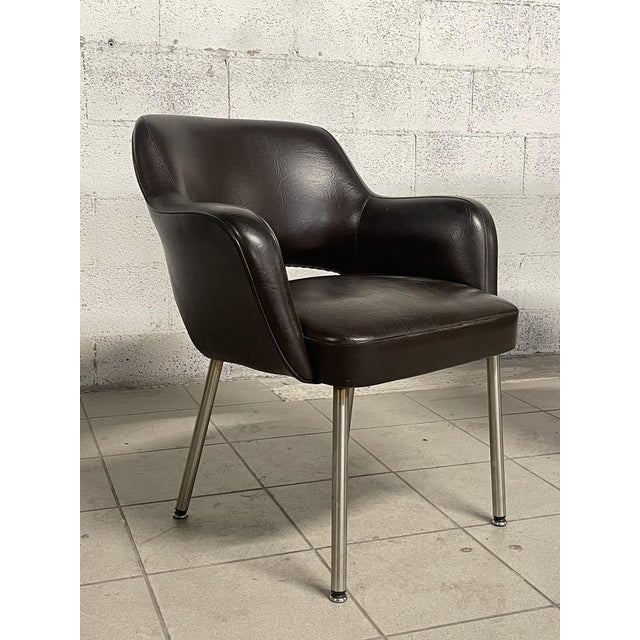 Set of Leatherette Lounge Chairs from Mobiltecnica Torino, 1970s For Sale - Image 16 of 18