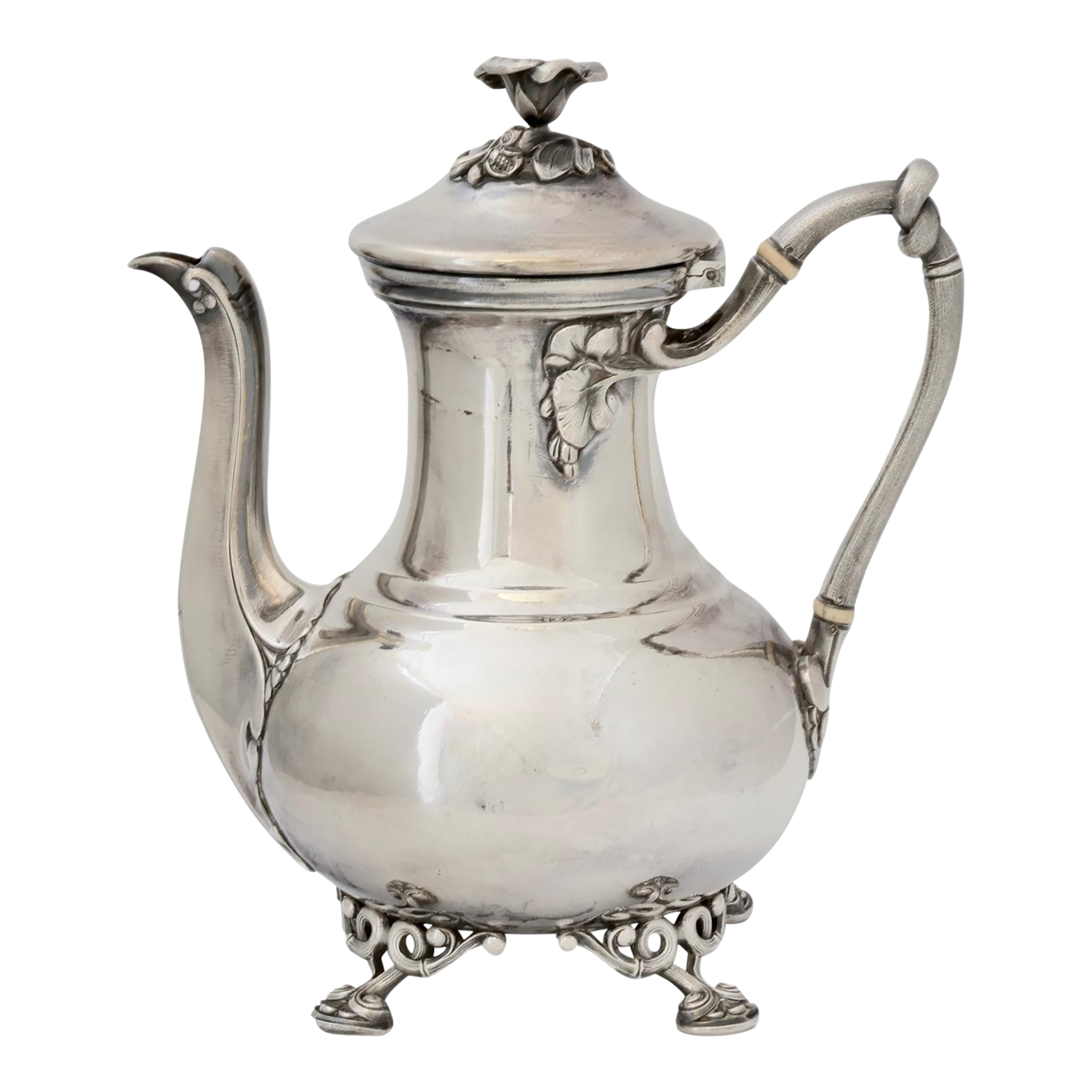 French Christofle Silverplate Coffee Pot | Chairish
