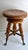 Antique H. Holtzman & Sons Victorian Adjustable Swivel Piano Stool With Glass Ball Claw Feet For Sale In West Palm - Image 6 of 17