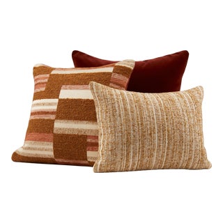 Curated Modern Pillow Set- Set of 3 For Sale