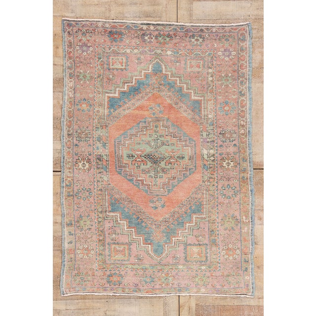 Vintage Turkish Oushak Rug, 04'03 X 06'00 For Sale - Image 10 of 10